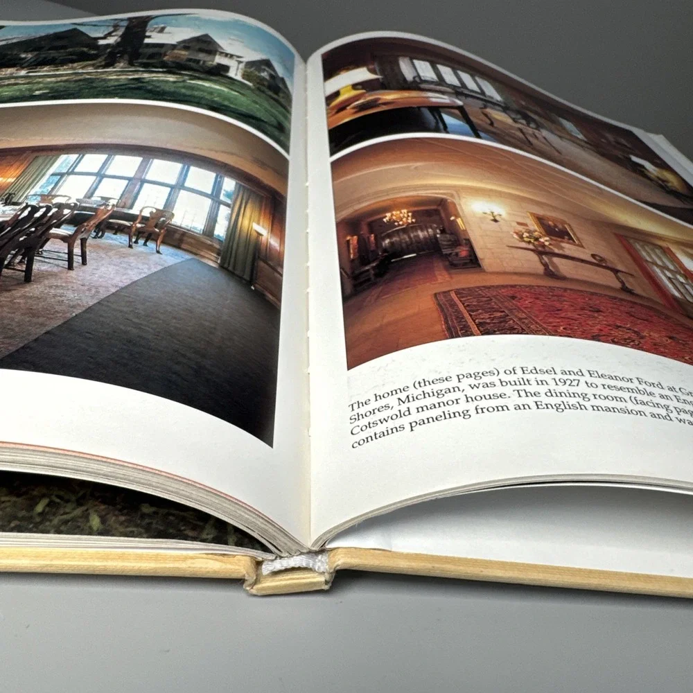 1990 Photography Coffee Table Book Grand Homes of the Midwest Harris Hardcover